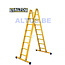 STALTOR Dubbele GVK ladder 2x8 sporten met stabibalk