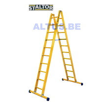 Dubbele GVK ladder 2x10 sporten met stabibalk