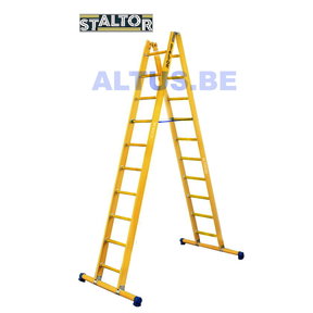 Dubbele GVK ladder 2x10 sporten met stabibalk