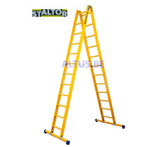 Dubbele GVK ladder 2x12 sporten met stabibalk