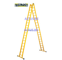 Dubbele GVK ladder 2x20 sporten met stabibalk