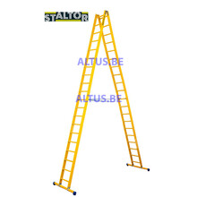 Dubbele GVK ladder 2x20 sporten met stabibalk