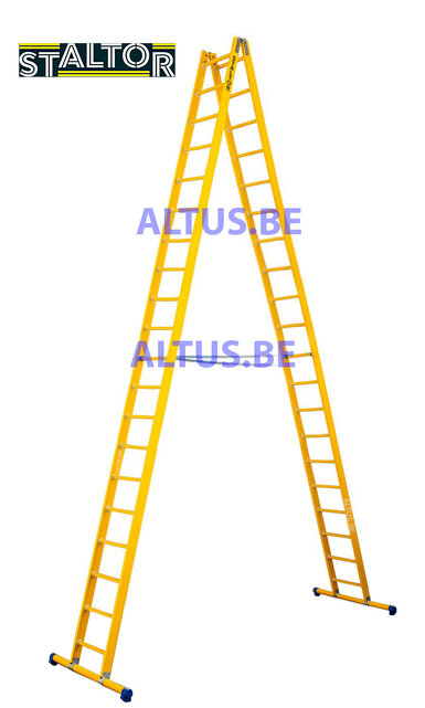 Dubbele GVK ladder 2x20 sporten met stabibalk