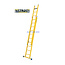 STALTOR 2-delige GVK opsteekladder 2x10 sporten met stabibalk