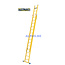 STALTOR 2-delige GVK opsteekladder 2x14 sporten met stabibalk