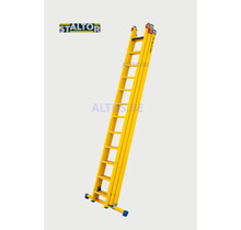 3-delige GVK opsteekladder 3x12 sporten met stabibalk