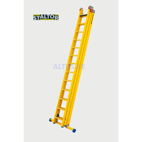 3-delige GVK opsteekladder 3x13 sporten met stabibalk