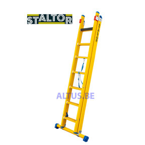 2-delige GVK omvormladder 2x7 sporten met stabibalk