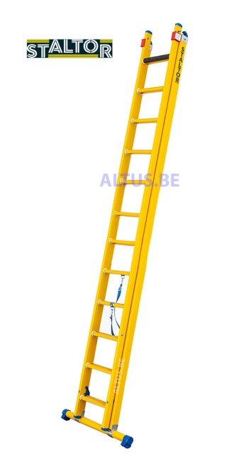 2-delige GVK omvormladder 2x12 sporten met stabibalk