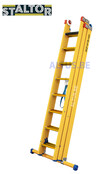 3-delige GVK omvormladder 3x8 sporten met stabibalk