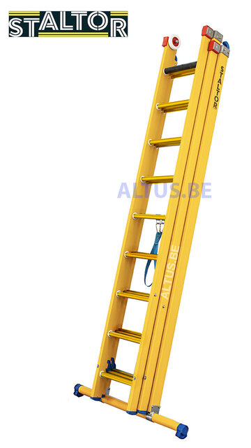 3-delige GVK omvormladder 3x9 sporten met stabibalk