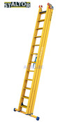 3-delige GVK omvormladder 3x12 sporten met stabibalk