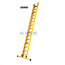 STALTOR 2-delige GVK schuifladder met touw 2x15 sporten met stabibalk