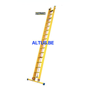 2-delige GVK schuifladder met touw 2x16 sporten met stabibalk