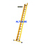 STALTOR 2-delige GVK schuifladder met touw 2x16 sporten met stabibalk