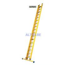 2-delige GVK schuifladder met touw 2x17 sporten met stabibalk