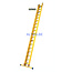 STALTOR 2-delige GVK schuifladder met touw 2x18 sporten met stabibalk