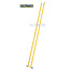 STALTOR Enkele GVK ladder 24 alu sporten met stabibalk