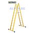 STALTOR Dubbele GVK ladder 2x10 alu sporten met stabibalk