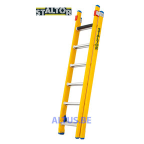 2-delige GVK opsteekladder 2x6 alu sporten