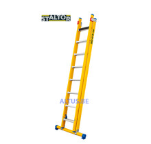 2-delige GVK opsteekladder 2x8 alu sporten met stabibalk