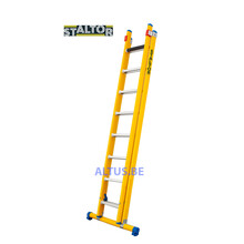 2-delige GVK opsteekladder 2x8 alu sporten met stabibalk
