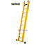 STALTOR 2-delige GVK opsteekladder 2x9 alu sporten met stabibalk