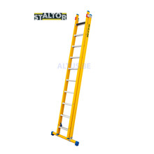 2-delige GVK opsteekladder 2x10 alu sporten met stabibalk