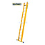 STALTOR 2-delige GVK opsteekladder 2x12 alu sporten met stabibalk