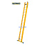 STALTOR 2-delige GVK opsteekladder 2x14 alu sporten met stabibalk