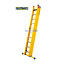 STALTOR 3-delige GVK opsteekladder 3x10 alu sporten met stabibalk