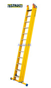 3-delige GVK opsteekladder 3x12 alu sporten met stabibalk