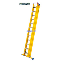 3-delige GVK opsteekladder 3x12 alu sporten met stabibalk