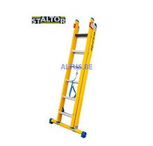 2-delige GVK omvormladder 2x6 alu sporten met stabibalk