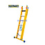 STALTOR 2-delige GVK omvormladder 2x6 alu sporten met stabibalk
