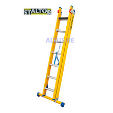 2-delige GVK omvormladder 2x7 alu sporten met stabibalk