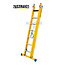 STALTOR 2-delige GVK omvormladder 2x7 alu sporten met stabibalk