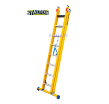 2-delige GVK omvormladder 2x8 alu sporten met stabibalk