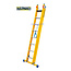 STALTOR 2-delige GVK omvormladder 2x8 alu sporten met stabibalk