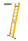 2-delige GVK omvormladder 2x9 alu sporten met stabibalk