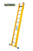 2-delige GVK omvormladder 2x10 alu sporten met stabibalk