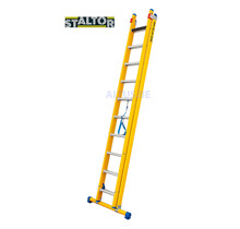 2-delige GVK omvormladder 2x10 alu sporten met stabibalk