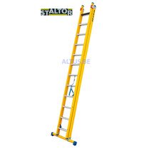 2-delige GVK omvormladder 2x12 alu sporten met stabibalk