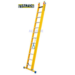 2-delige GVK omvormladder 2x12 alu sporten met stabibalk