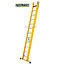 STALTOR 2-delige GVK omvormladder 2x12 alu sporten met stabibalk