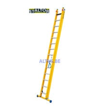 2-delige GVK omvormladder 2x14 alu sporten met stabibalk
