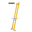 STALTOR 2-delige GVK omvormladder 2x14 alu sporten met stabibalk
