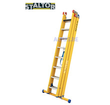 3-delige GVK omvormladder 3x8 alu sporten met stabibalk