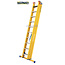STALTOR 3-delige GVK omvormladder 3x10 alu sporten met stabibalk