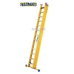 3-delige GVK omvormladder 3x13 alu sporten met stabibalk